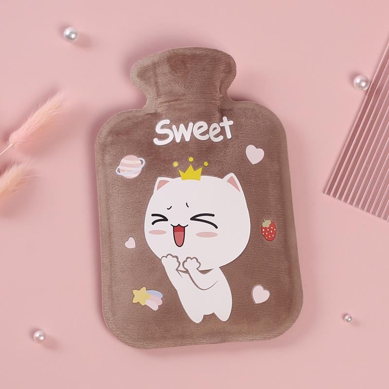 Mini Plush Cartoon Hot Water Bottle & Hand Warmer