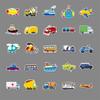 50 Transportation Tools Graffiti Personalized Children's Rewards Guka DIY Mobile Suitcase Stickers Waterproof