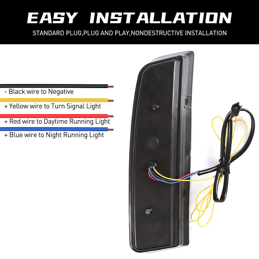 DRL For Honda Civic 10th Generation Type R 2018 2019 2020 202 LED Daytime Running Light Dynamic Turn Signal Lamps Fog