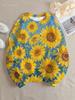 Flower Sunflower Women Round-neck Sweatshirt 3D Print Y2k Streetwear Autumn Sweatshirts Oversized Pullovers Tops Woman Clothing