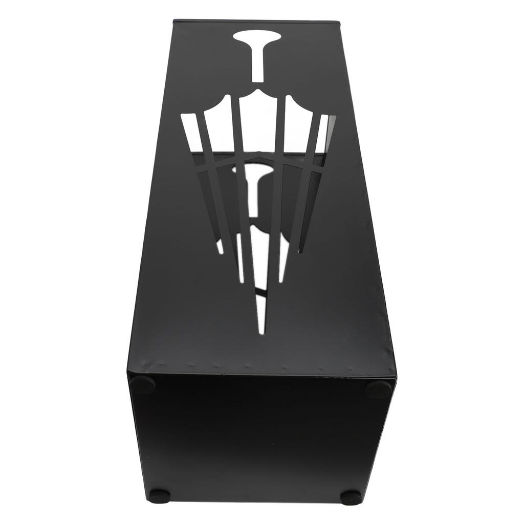 Umbrella Storage Bucket Metal Rustproof Compact Fast Drying Umbrella Rack Holder for Entryway Foyer Black