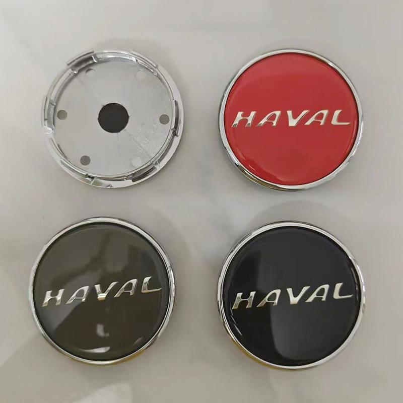 4pcs Car Wheel Center Cap Logo Hub Cover Badge Emblem For Haval F7 F7X Jolion H6 2019 2020 2021 2022 Styling Accessories