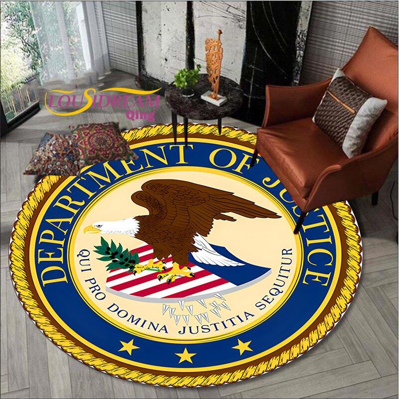 Amerykański orzeł okrągłe dywany w sypialni dywaniki do pokoju dziecięcego na krzesło do salonu mata podłogowe maty termiczne dla wycieraczka dla dzieci