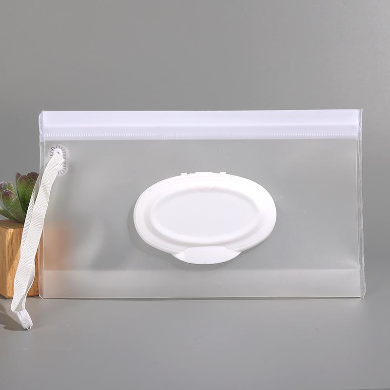 1pc Portable Wet Wipe Pouch - Lightweight EVA Tissue Holder with Zipper, Transparent Design for Easy Carry, Ideal for Bathroom