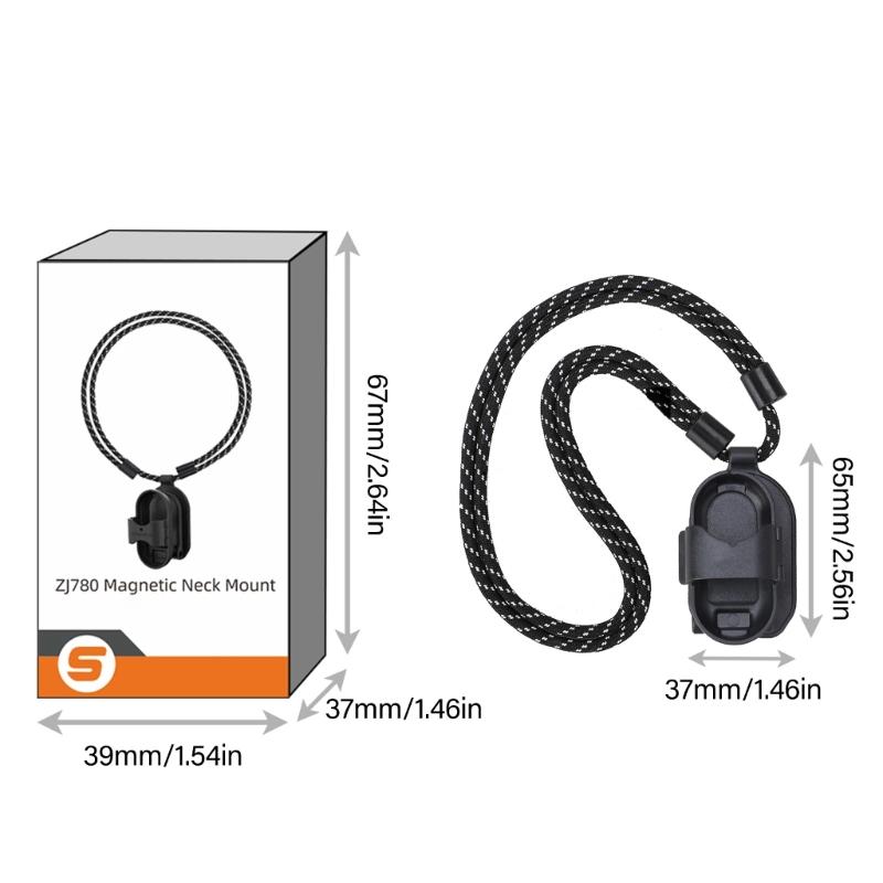 Magnetische Nackenhalterung für GO 3 Kamera Praktische und Flexible Magnetische Brusthalterung mit Lanyard 22cm-42cm Einstellbar