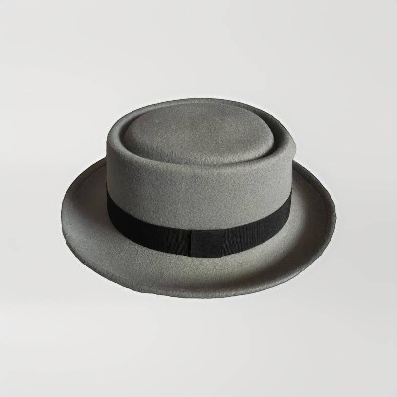 Autumn and Winter New Top Hat, Flat Top Flat Edge European and American Tide Hat, Creative Decorative Hat, Agent To Join