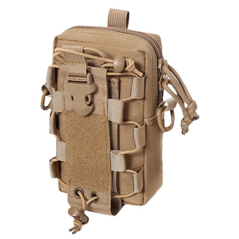 Multifunctional Molle Outdoor Water Bottle & Phone Pouch - Waist, Vest, and Crossbody Bag