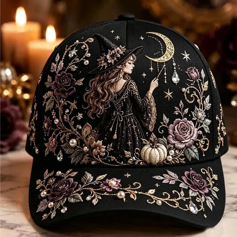 D print Halloween baseball cap women's spring and summer sunshade sun protection cap American style versatile fashion hat sun protection