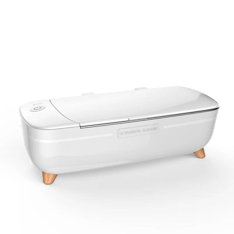 

40 кГц ультразвуковой очиститель портативный ультразвуковой очистительный аппарат для ювелирных изделий стеклянная бритва персональный гигиенический ультразвуковой очистительный прибор 15 Вт us белый