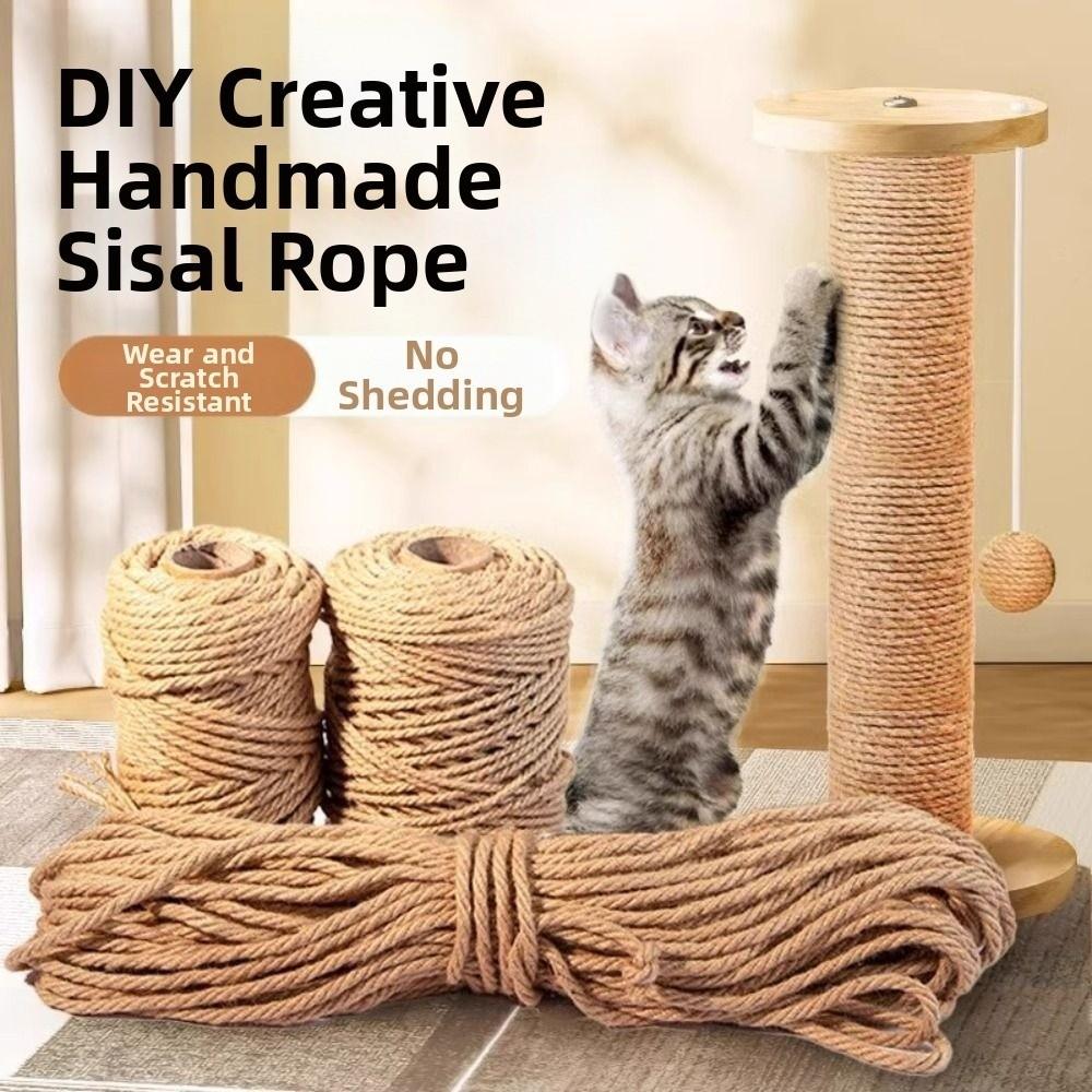 Reusable DIY Scratching Post Toy Rope Wear-resistant Desk Legs Binding Rope Pet Cat Scratchers