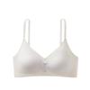 Traceless women's big anti-sagging breast bra without steel ring jelly strip soft support bra