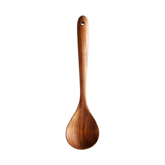 Wooden Cooking Utensils Cooking Spatulas Soup Ladles And Rice Spoons Nonstick Kitchen Tools for Comfortable Grip And Easy Cleaning