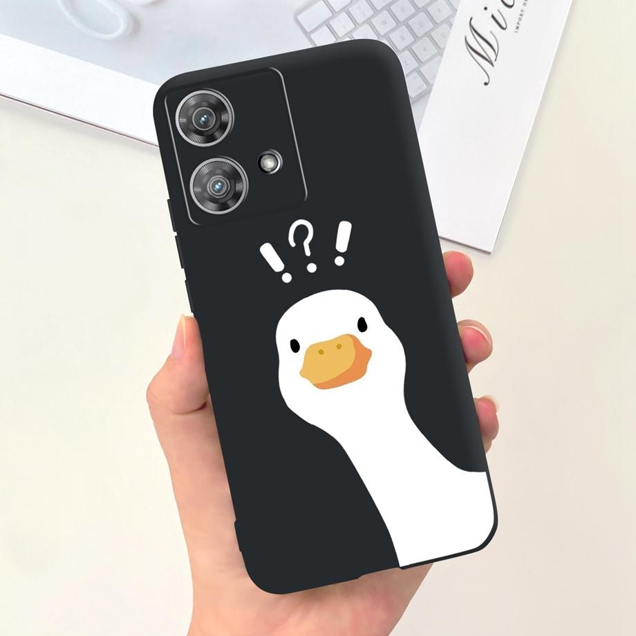 Etui do Motorola Moto Edge 40 Neo 5G Fajny Styl Miękki Silikon Guma Odporne na Uderzenia Pokrowiec na Telefon Wzór Kreskówkowy Fundas Edge40 Neo