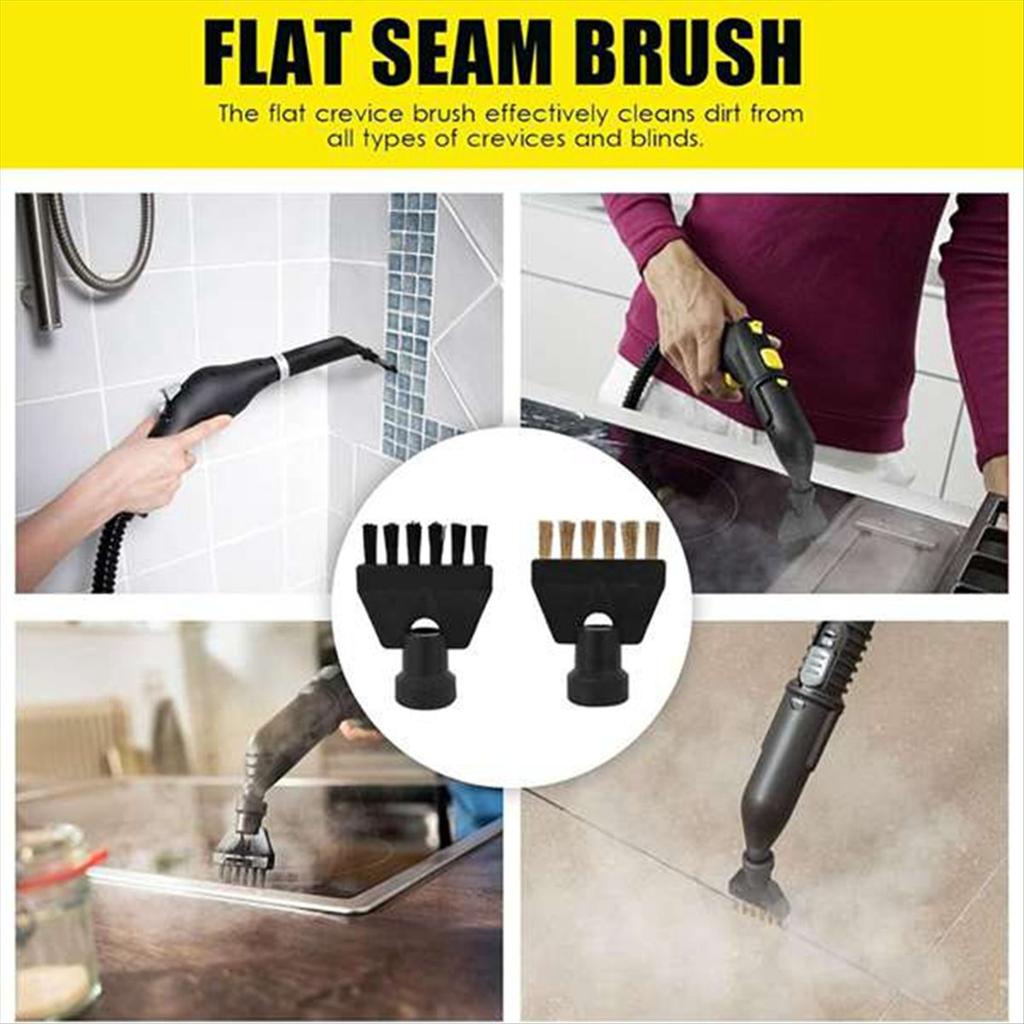 Window Nozzle Scraper Round Brush Steam Mop Set for Karcher SC1 SC2 SC3 SC4 SC5 SC7 Steam Cleaner Part Replacement Parts