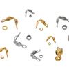 100Pcs Stainless Steel Buckle Positioning Bead, Clasp Connector for Chain Jewelry