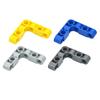Thick Hole Beam 4x4 Building Blocks Compatible Car Truck Steering Liftarm Replacement Bricks MOC Right Angle Beam Creative Toys