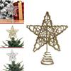 Sparkling Small Christmas Star Toppers Delicate Star Toppers for Christmas Tree Elegant Holiday Decoration