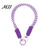 Colorful Macaron Lanyard Braided Rope Pendant Short Wrist Strap with Hanging Ring Wear-resistant Wear-Resistant Lightweight Portable Water Bottles