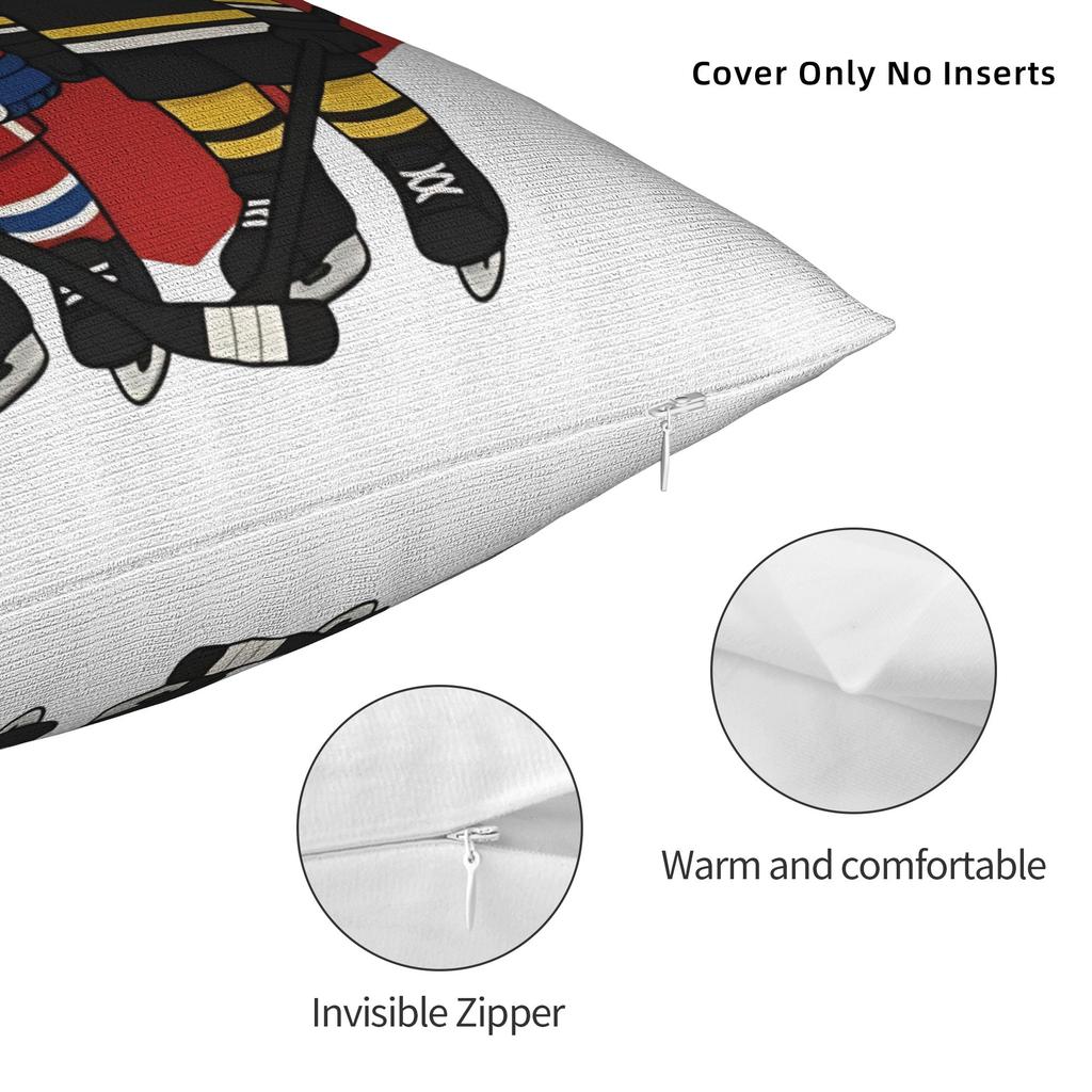 Shane Hollander & Ilya Rozanov Pillowcase Cushion Cover Decorative Heated Rivalry Throw Pillow Case Cover Home Zippered 40*40cm