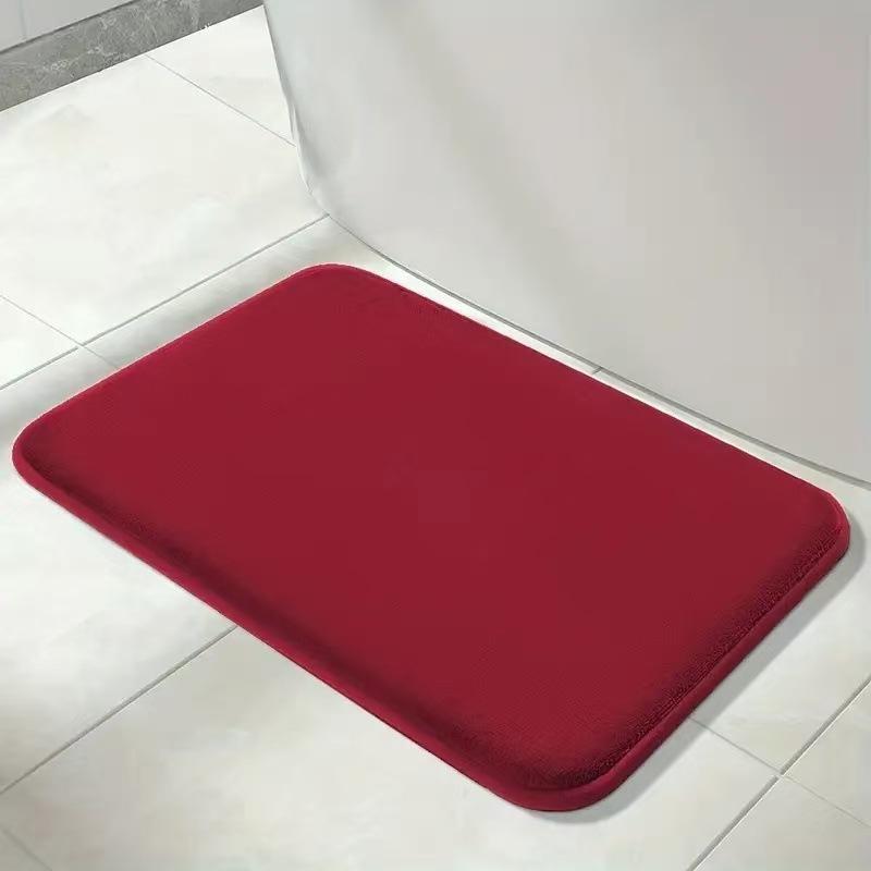 Super Absorbent Floor Mat Coral Velvet Bathroom Mat Anti Slip Door Mat Bathtub Beside Carpet Laundry Room Home Decoration
