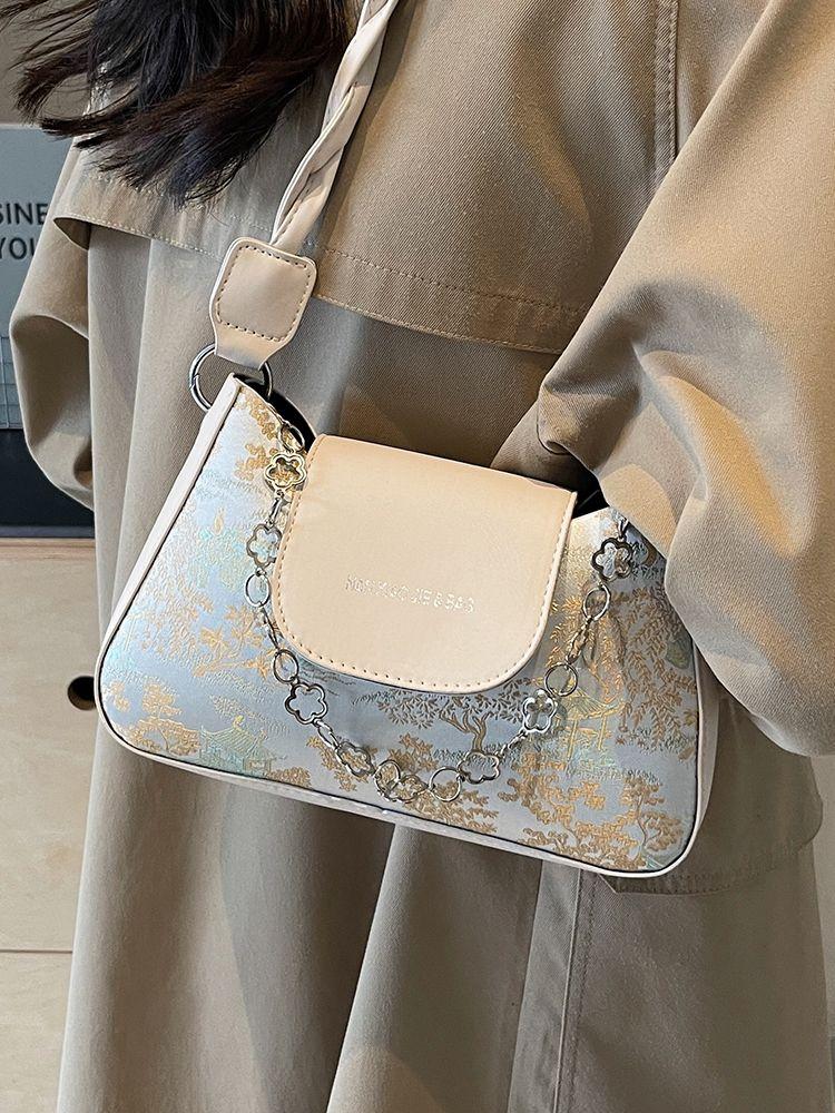 French Niche Bag, Female New High-grade Texture Crossbody Bag, Fashionable and Versatile Shoulder Armpit Bag Female