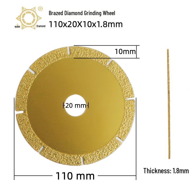 Brazed Diamond Saw Blade for Ceramic, Marble, Stone, and Concrete Cutting