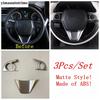Steering Wheel Button Frame Decoration Cover Trim For Toyota Venza / Harrier  - 2024 Red / Carbon Fiber Accessories Interior