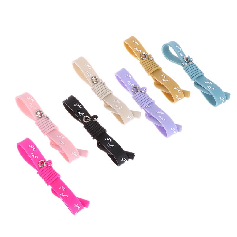 Silica Gel Wrist Strap Silicone Grafting Eyelash Tweezers Bracelet Wrist Strap Makeup Tool For Girl