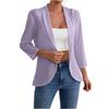 Women's Fashionable Casual Three-Quarter Sleeve Solid Color Cardigan Jacket