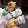Creative Funny Animal Slap Snap Wrap Wristband Bracelet Cute Cartoon Capybara Dog Cat Plush Hand Ring Wristband Birthday Gift