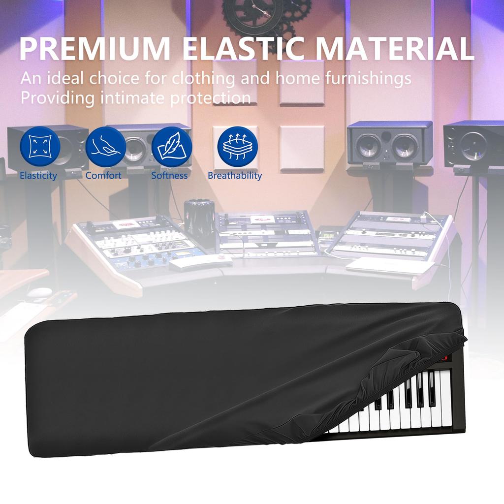 Musiin 61-Key Synthesizer Dust Cover Black DSC-61