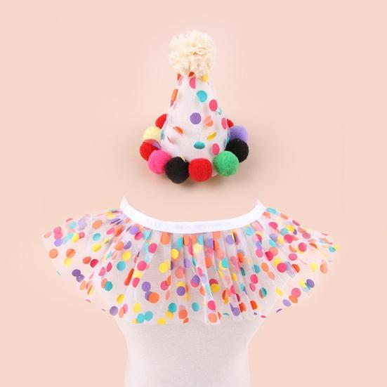 

Костюм принцессы-кошки Yousheng, бандана для питомца, шарф и праздничный колпак, нагрудник для собаки на день рождения, шарф и рождественская шляпа, украшение для повседневной носки, реквизит для фотосессии S чёрный