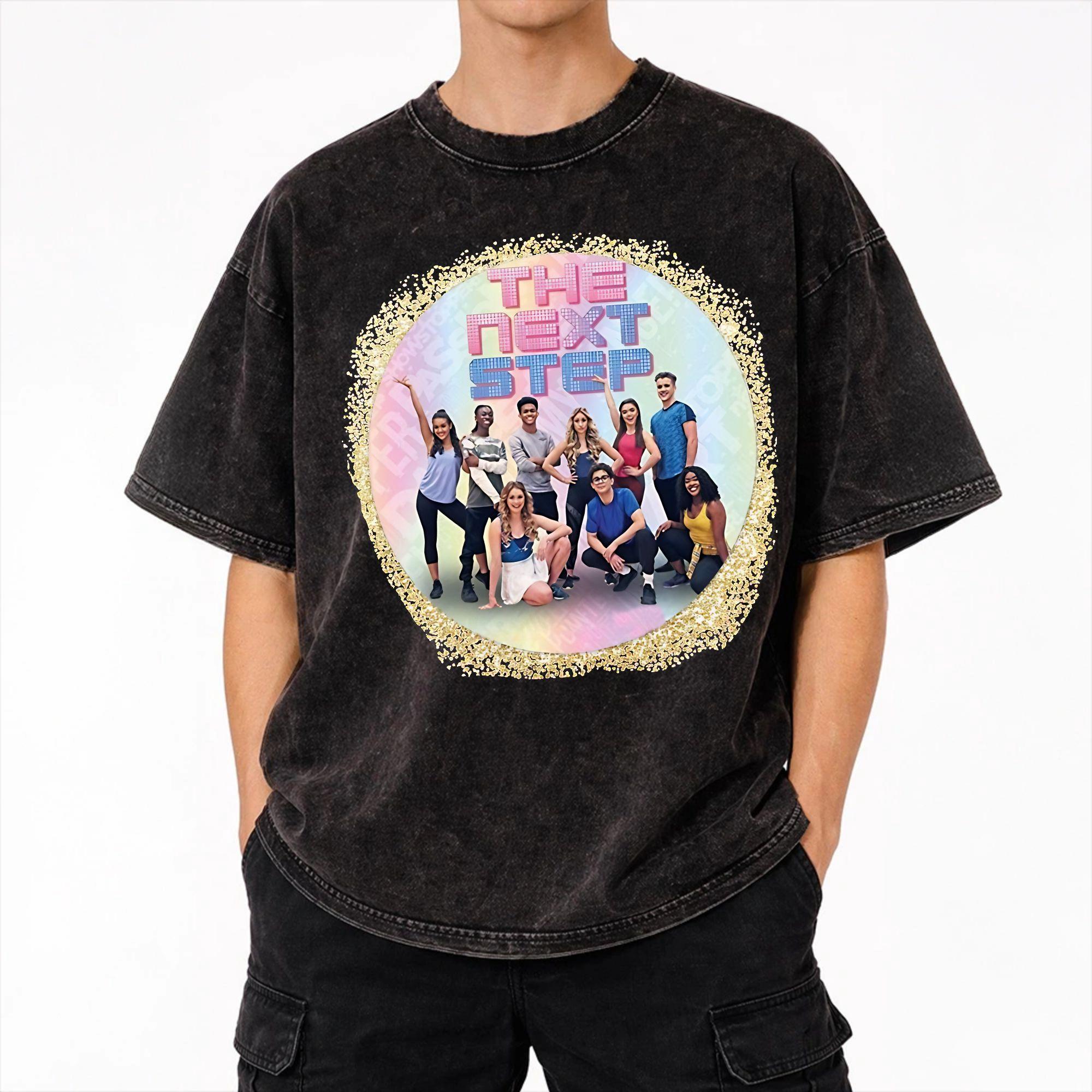 Graphic Printed Next Step Legacy?tour Washed T Shirt Outfit Harajuku T-Shirts  for Men Women Tee Shirt S разноцветный