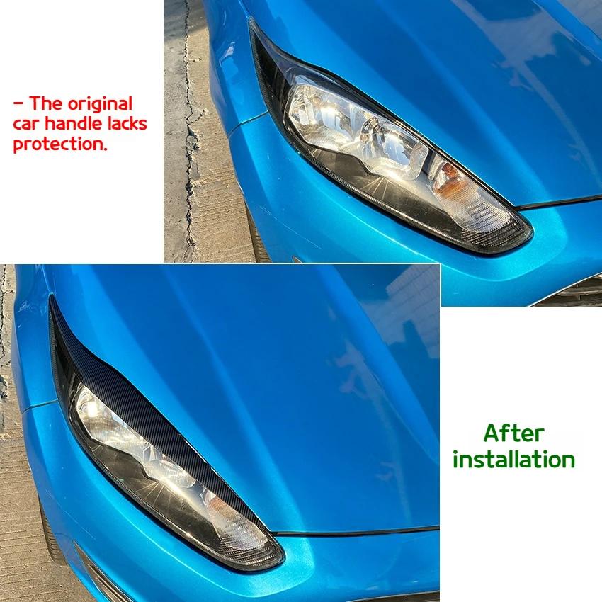 Suitable for Ford Fiesta MK6.5 2013-2017 Headlight Eyebrow Exterior Car Sticker Modificationv Internal Accessories
