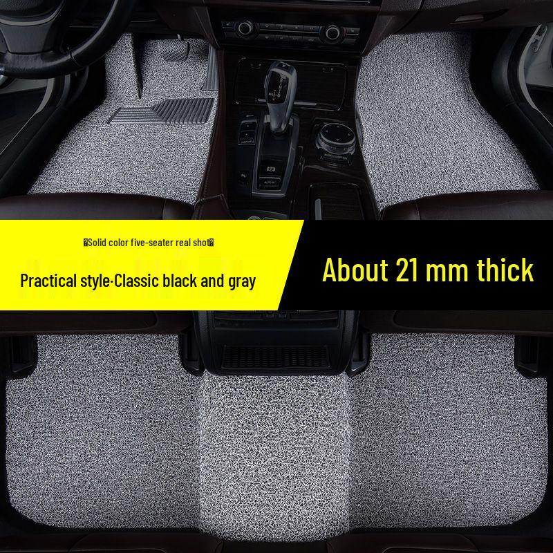Compatible with 2018 Infiniti QX50: Full Set of Silk Loop Car Floor Mats