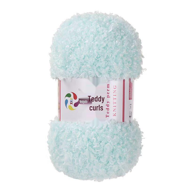 Włóczka Teddy Wool Pętelkowa: Ręcznie robiona włóczka DIY do szydełkowania i robienia na drutach na szaliki i lalki