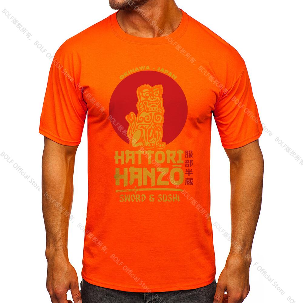 Men's Hattori Hanzo Printed T-shirt 100% Cotton Harajuku Classic Tees for Men Casual Shirt Tops Wear