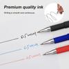 12 Pcs Liquid Ball Pen Quick Drying Test Signature Gel Pen 0.5mm Black Blue Ink School Office Ball Pen Stationer Supplies