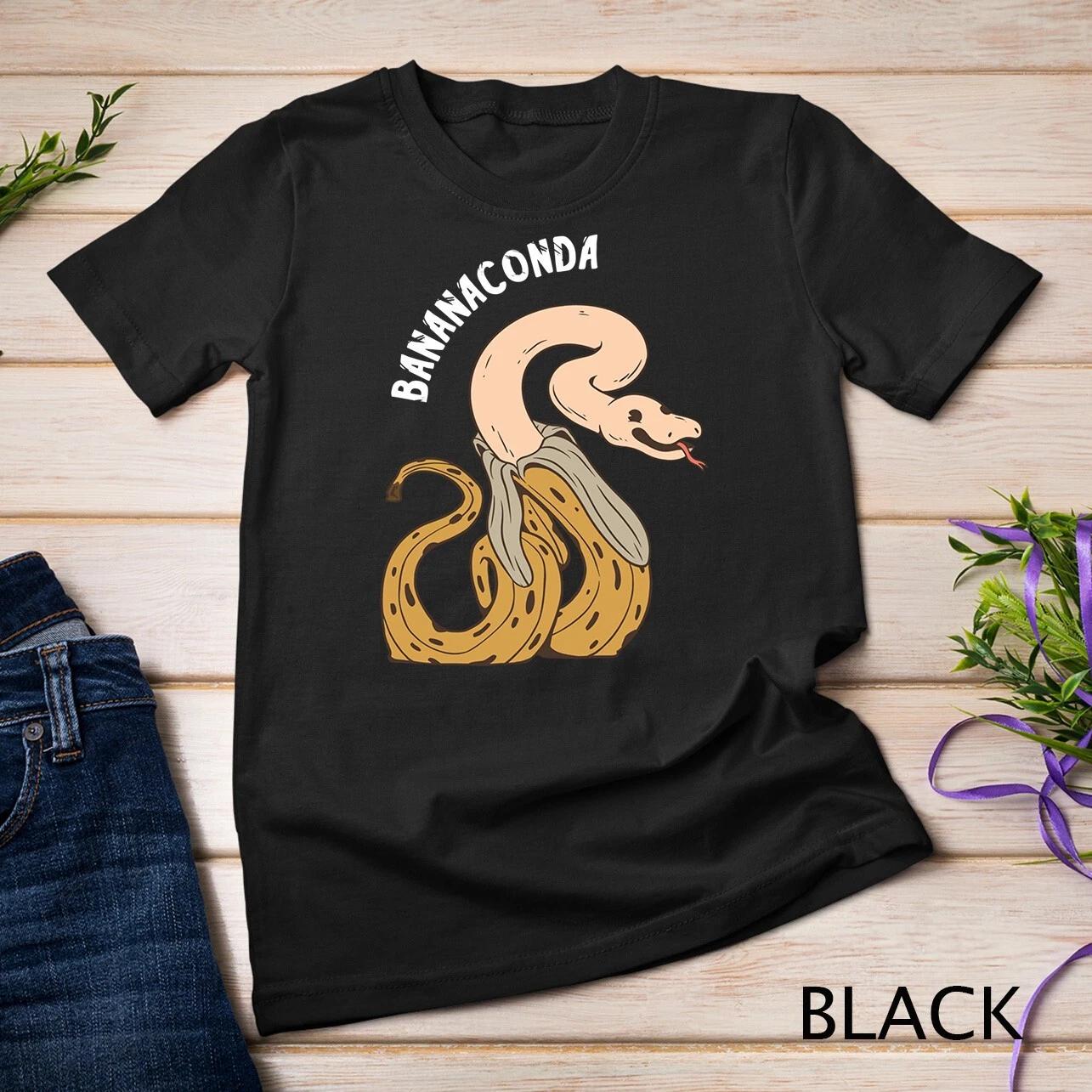 Bananaconda Anaconda Snake Funny Banana Fruit Lover Unisex T-shirt M