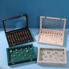 100 Slots Jewelry Rings Display Organizer Case Gift Holder Earrings Storage Box Jewelry Accessories
