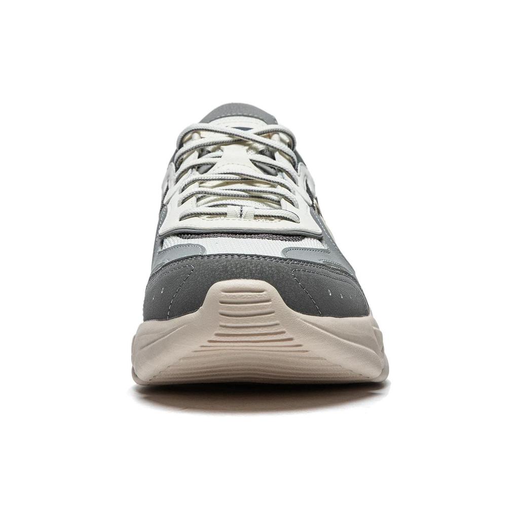 Li-Ning Yunhai Versatile Retro Thick Sole Height Increasing Shock Absorbing Non-Slip Wear-Resistant Support Low-Top Casual Shoes AGCT427-2