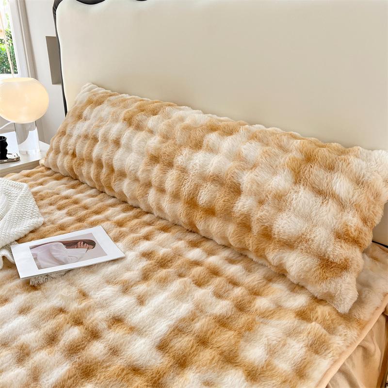 Winter Fluffy Plush Pillow Cover 50/120/150/180cm Long Body Couple Lover Pillowcase Faux Fur Throw Pillowcase Home Decor