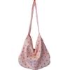 Chic Double Layered Canvas Crossbody Bag With Heart Design For Fashionable Girls
