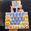 Cartoon 26-Keycap Keychain Toys 26-Key Keyboard Clicker Keychain Stress Releasing Toys Bag Charm Keyboard Keychain