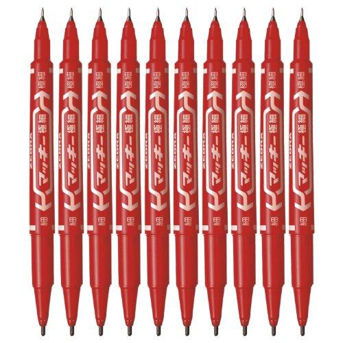 

Zebra permanent marker McKee extra fine B-MO-120-MC-R Red10 pieces