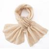 Women's 100% Cashmere Color Block Scarf: Autumn/Winter Style, Neck Protection, Perforated Knit, Hollow Out Design