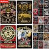 Motorrad Metall Zeichen Vintage Plaque Zinn Zeichen Wand Dekor Für Garage Platte Handwerk Kunst Fahrt Oder Sterben Poster Geschenk Benutzerdefinierte drop Shipping