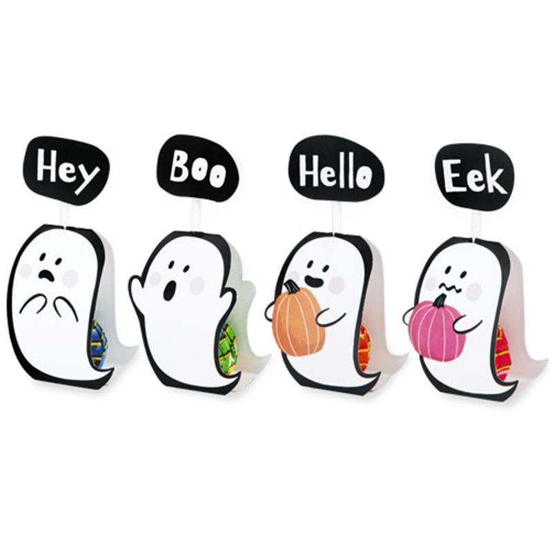 Halloween Cute Ghost Lollipop Creative Vertical Stand Halloween Favorite DIY Decoration Suitable for Halloween Cuisine
