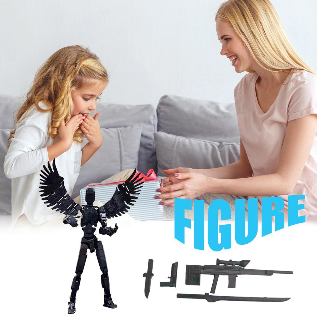 Mobile Doll Set, 3D Robot Mobile Doll, Posable Mobile Doll, Suitable For Collectors, Desktop Decoration