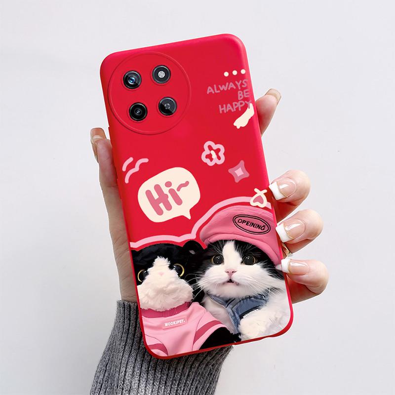 For OPPO Realme 11 4G Phone Case Cute Cat Cartoon Funny Dog Shell Soft Silicone Protection Back Cover For Realme11 RMX3636 Funda
